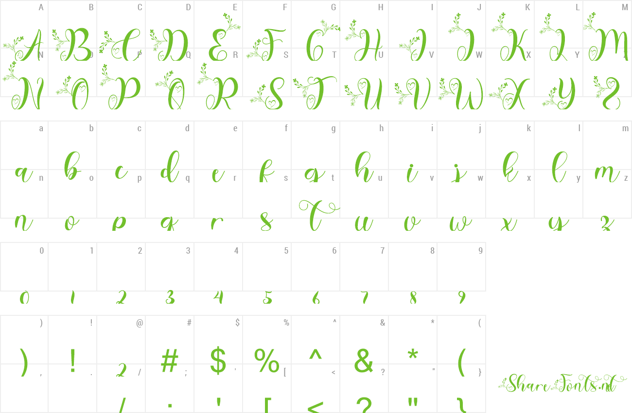 Font Christmas Garden preview